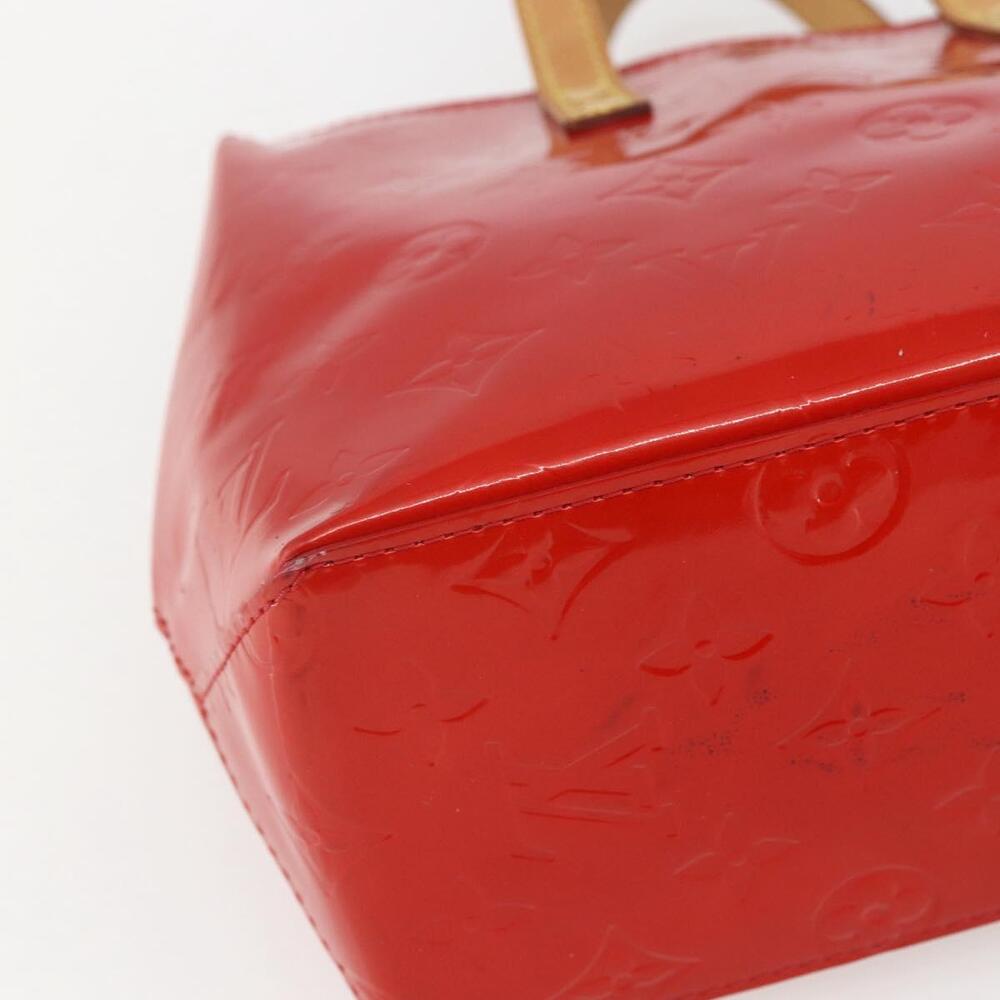 LOUIS VUITTON Monogram Vernis Reade PM Hand Bag Red Rouge M91088 LV Auth 158118 - Picture 14 of 16